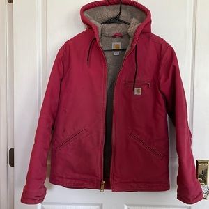 Carhartt Womens jacket size small mauve color